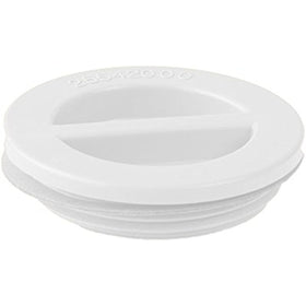 Custom Molded Products 25542-000-000 1.5" MPT White Flat Pool Plug with Gasket - Getlegitdeals