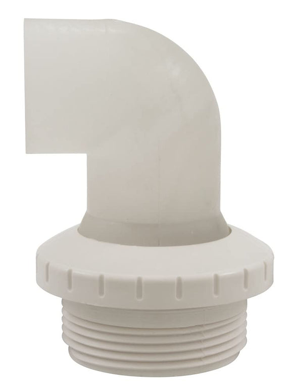 Waterway Plastics 400-1410F White 1" Eyeball Fitting, 90 Deg, 1.5" MPT Assembly - Getlegitdeals