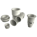 AquaStar ATG105 AquaThunder Spa Jet 2.5'' Gunite Jet Body Assembly - Dark Gray-2