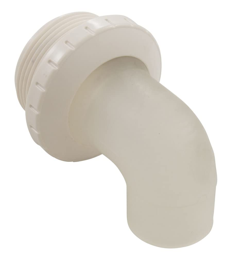 Waterway Plastics 400-1410F White 1" Eyeball Fitting, 90 Deg, 1.5" MPT Assembly