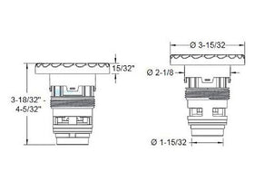Replacement Pool Products Cistern Dark Gray ABS Resin AquaThunder Jet Barrel fits AquaStar ATB105 (API-85-0011), 3.75 x 3.5 x 3.5 inches, 0.28 lbs - 0