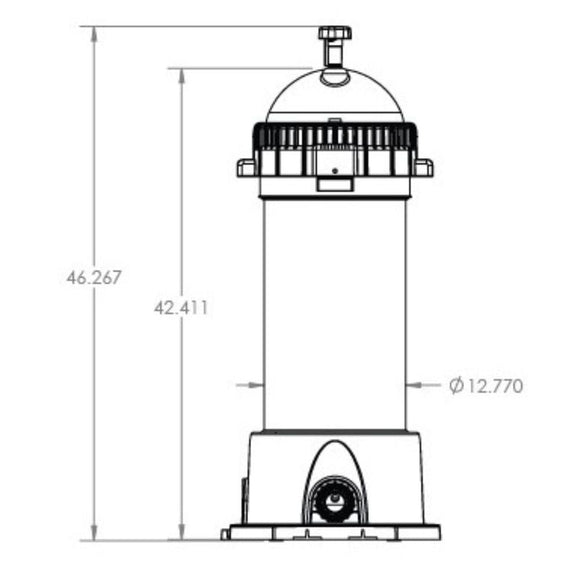 DPM AquaStar Heavy Duty Swimming Pool and Spa Pipeline Cartridge Filter | Made in USA (PLF35000 35K Gallon)