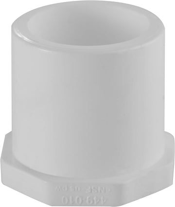 Spears 449 Series PVC Pipe Fitting, Plug, Schedule 40, 1/2" Spigot cap end - 0