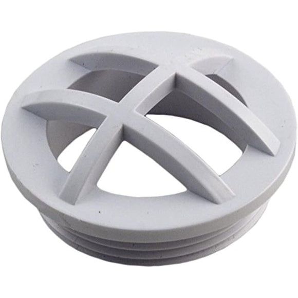 Custom Molded Products 25560-000-000 1.5" MPT White Safety Grate Insert - Getlegitdeals
