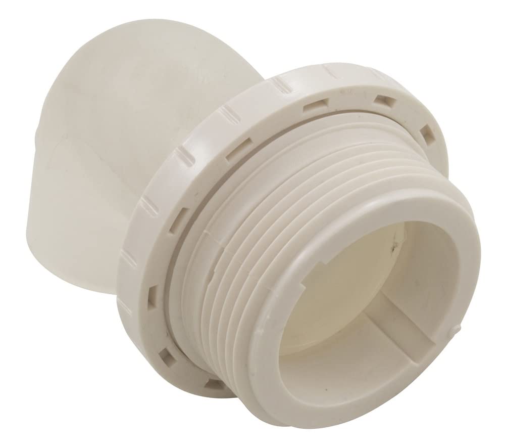 Waterway Plastics 400-1410F White 1" Eyeball Fitting, 90 Deg, 1.5" MPT Assembly