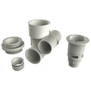 AquaStar ATG105 AquaThunder Spa Jet 2.5'' Gunite Jet Body Assembly - Dark Gray-1