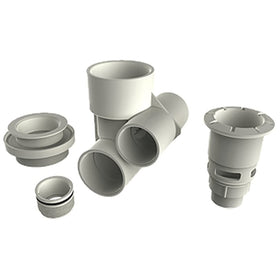 AquaStar ATG105 AquaThunder Spa Jet 2.5'' Gunite Jet Body Assembly - Dark Gray