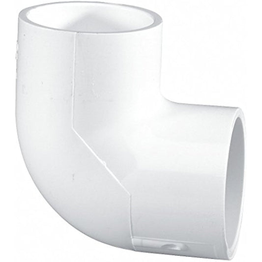 LASCO PVC Elbow, 90�, Socket x Socket, 2" Pipe Size - Pipe Fitting