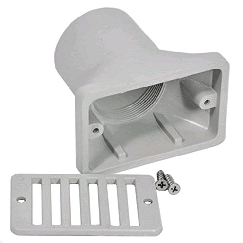 AquaStar GDD103 2" x 4" Gutter Deck Drain - Light Gray