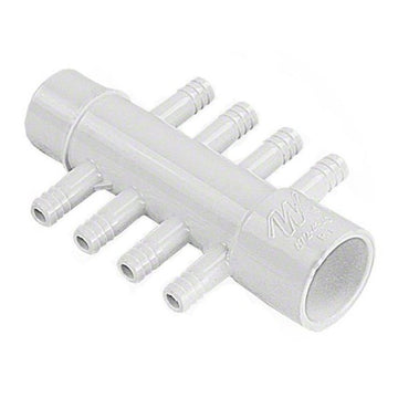Waterway 672-4340B 1" S x 1" SPG 8-Port 0.38" Ribbed Barbs Manifold - Getlegitdeals