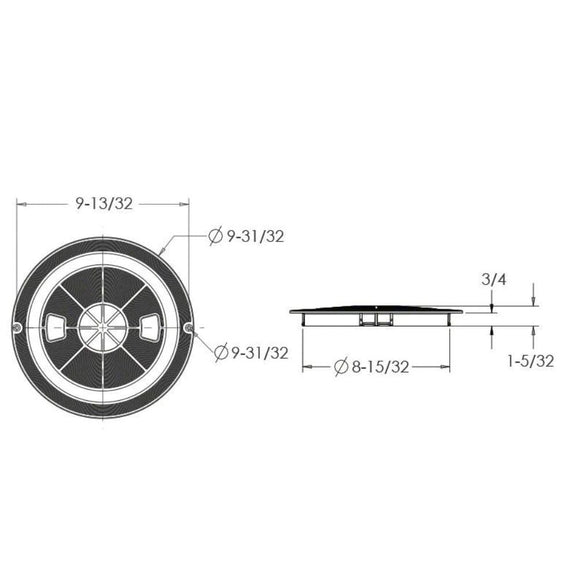 AquaStar Skimmer Lid, White