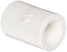 Spears 435 Series PVC Pipe Fitting, Adapter, Schedule 40, White, 3/4" Socket x NPT Female