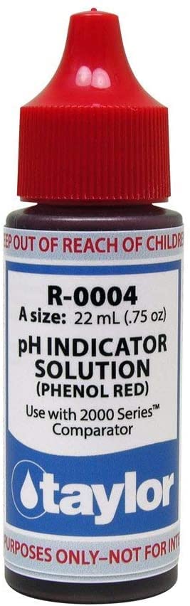 Taylor R-0004-A-264 - Ph Indicator Solution (Phenol Red-2000 Series) .75Ozdb264Ct