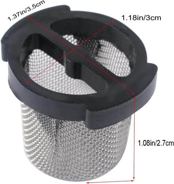 Replacement 6-504-00 Universal Wall Fitting and Quick Disconnect Filter Screen - Compatible with Zodiac Polaris 280 380 360 180 165 65 Pool Cleaners - Getlegitdeals