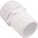 Custom Molded Products Combo Hose Adapter 1-1/2" Mip X 1-1/2" White-1