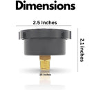 Replacement ECX2712B1 and 190059 Pressure Gauge Replacement Pentair and Hayward DE, Compatible with Hayward ProGrid DE Filter, SwimClear Filter and XStream Filters 190059 - Getlegitdeals