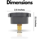 Replacement ECX2712B1 and 190059 Pressure Gauge Replacement Pentair and Hayward DE, Compatible with Hayward ProGrid DE Filter, SwimClear Filter and XStream Filters 190059-2