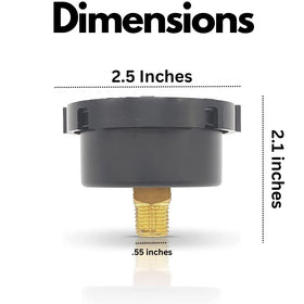 Replacement ECX2712B1 and 190059 Pressure Gauge Replacement Pentair and Hayward DE, Compatible with Hayward ProGrid DE Filter, SwimClear Filter and XStream Filters 190059 - 0