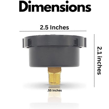 Replacement ECX2712B1 and 190059 Pressure Gauge Replacement Pentair and Hayward DE, Compatible with Hayward ProGrid DE Filter, SwimClear Filter and XStream Filters 190059 - 0