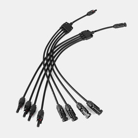 Solar Y Branch Connectors Extra Long 36" Solar Panel Parallel Connectors 1 to 4 Solar Cable Splitter One Pair/M/FFFF and F/MMMM Perfect Solution to Link Any Number of Solar Panel. - Getlegitdeals