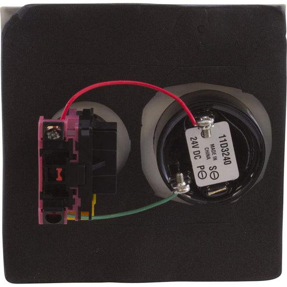 Pentair ESO2 Double Gang Plate Shut-Off Switch with Alarm Replacement ComPool Poll and Spa Control System
