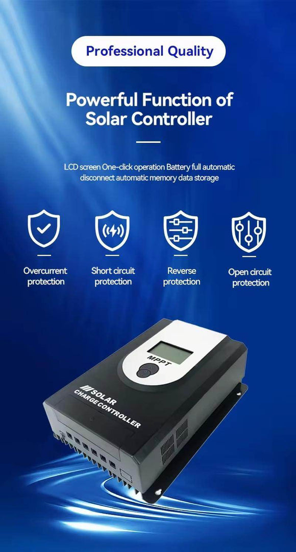 50A 12V/24V Auto MPPT Solar Charge Controller, Max Input 100V Output 12v/650W 24v/1300W,(Bluetooth) APP Phone app Monitoring WIFIconnect with Superior Cooling Fan and heatsink LiFePO4 Lithium Battery - Getlegitdeals