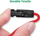 Generic Imports Solar Extension PV Cable 20Ft 10AWG, Solar Wire with Tool-Free Solar Connectors, Waterproof Solar Panel Extension for Home Boat RV Solar Projects 20FT Red + 20FT Black - Getlegitdeals