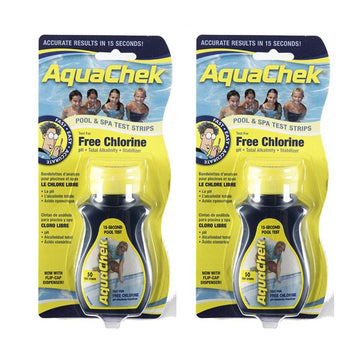 AquaChek 511244-02 Yellow 4-In-1 Free Chlorine Test Strips (2 Pack) - Getlegitdeals