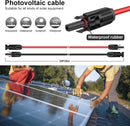Generic Imports Solar Extension PV Cable 20Ft 10AWG, Solar Wire with Tool-Free Solar Connectors, Waterproof Solar Panel Extension for Home Boat RV Solar Projects 20FT Red + 20FT Black - Getlegitdeals