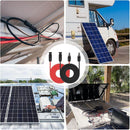 Generic Imports Solar Extension PV Cable 40Ft 10AWG, Solar Wire with Tool-Free Solar Connectors, Waterproof Solar Panel Extension for Home Boat RV Solar Projects 40FT Red + 40FT Black - Getlegitdeals