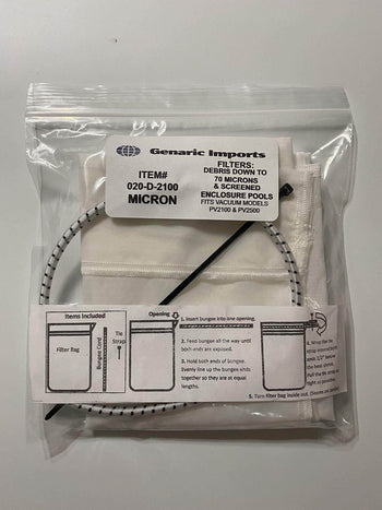 Replacement Micron Filter Bag for Power Vac PV2100 Pv2200 PV2500 PV3000 020-D-2100� - Getlegitdeals