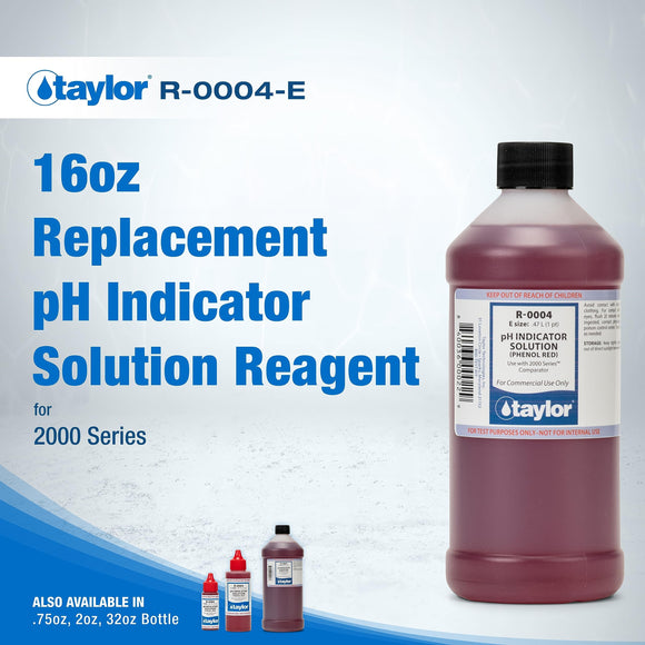 Taylor Technologies R-0004-E Reagent No.4 pH Indicator 16 oz.