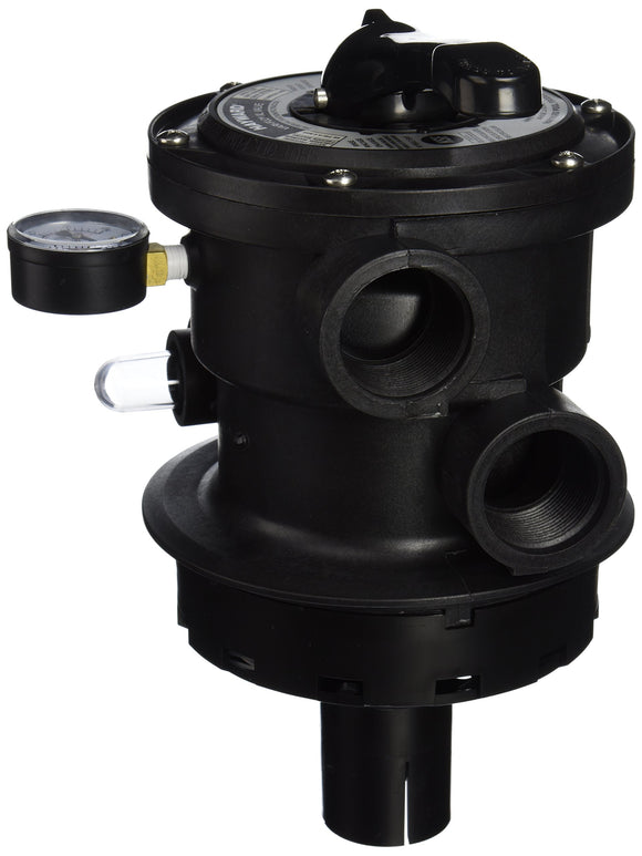 Hayward Pro Series Vari-Flo Top-Mount Control Valve, Black