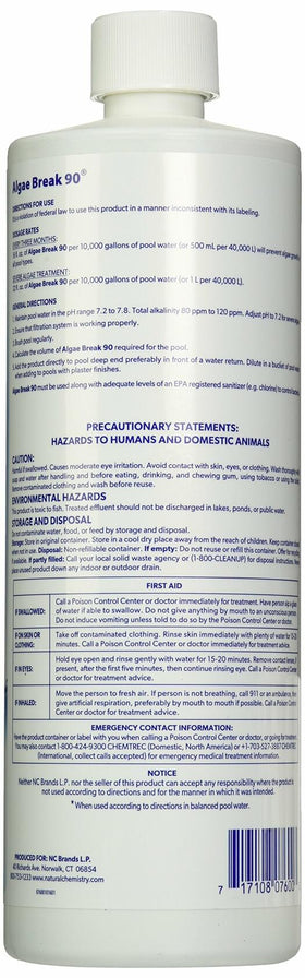 NC Pool Chemistry 17600NCM Algae Break 90 - 0