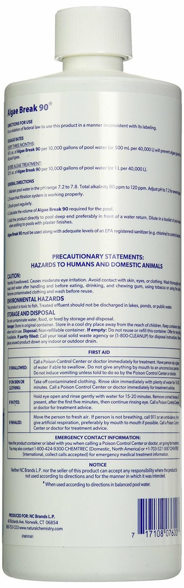NC Pool Chemistry 17600NCM Algae Break 90 - 0