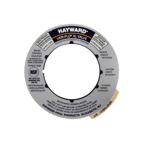 Hayward Multiport Valve Position Label SPX0714G