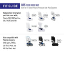 Polaris Genuine Parts D15 Feed Hose Nut replacement part for pressure-side pool cleaners 280, 280 TankTrax, 380, TR28P, 180-4