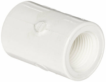 Spears 435-007 PVC Pipe Fitting, Adapter, Schedule 40, White, 3/4" Socket x NPT Female