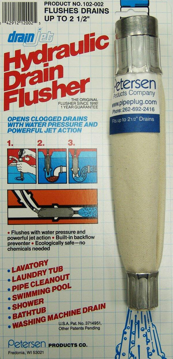 Petersen 1-1/2 to 2-1/2-Inch Drainjet, 38 to 63 Mm