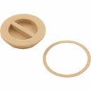 Custom Molded Products 1.5In Npt Flat Plug, Tan-5