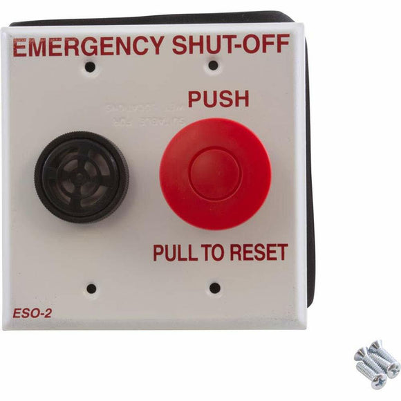 Pentair Shut Off Switch with Alarm Double Plate ESO2