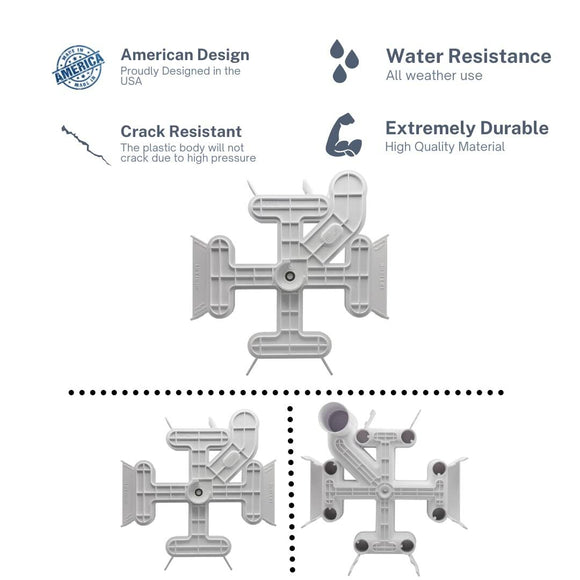 Swimables R0359000 Manifold Assembly Replacement for Jandy DEV and DEL Pool and Spa Filters | Also Replaces V55-201 and 25357-800-000 Jandy Filter Manifold | with Built-in Breather Tube | Made in USA