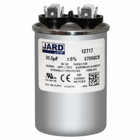 Motor Run Capacitor Round 30 uf MFD 370 Volt VAC 12717 (Original Version)