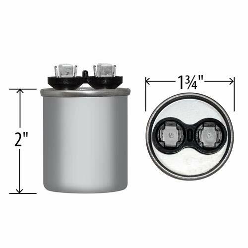 Motor Run Capacitor Round 30 uf MFD 370 Volt VAC 12717 (Original Version)