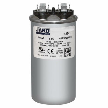 30 uF x 370 or 440 VAC Round Run Capacitor by # 12741