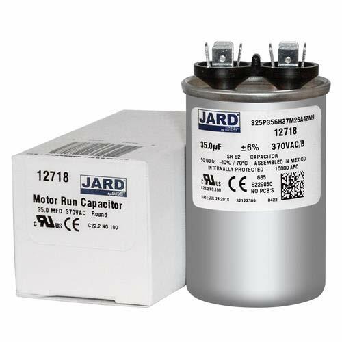 35 uF x 370 VAC - Jard # 12718 Round Dual Run Capacitor, Sold Each