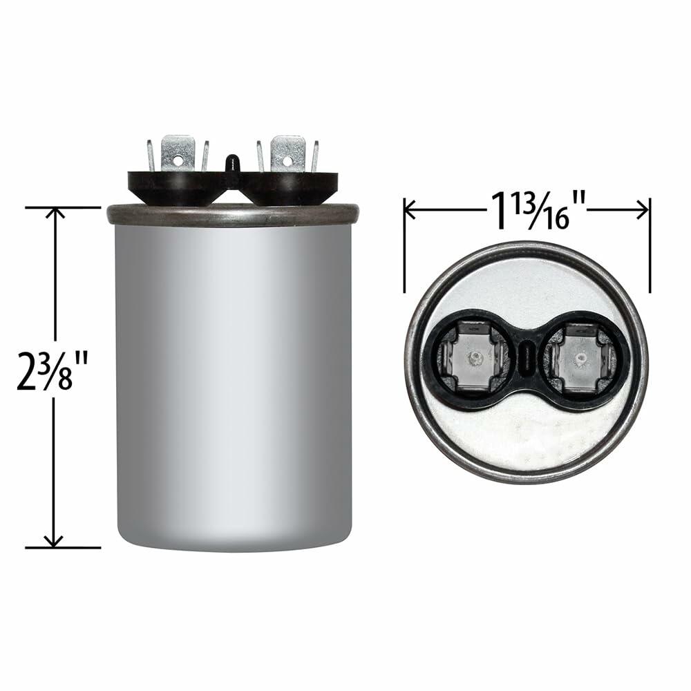 Jard 12718 35MFD X 370V ROUND Motor Run Capacitor