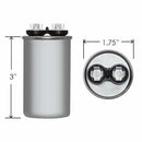 50 uF x 370 or 440 VAC Round Run Capacitor by # 12751-3