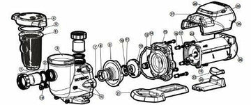 Hayward SPX3400DR Motor Drive with Digital Control Interface Replacement for Hayward SP3400VSP Series Pump - 0