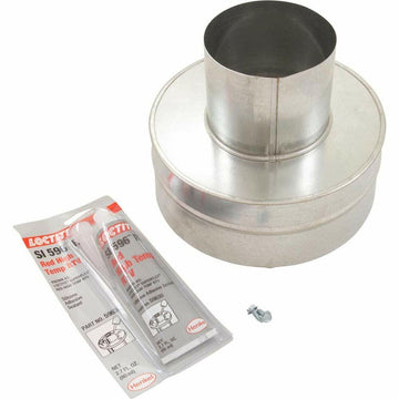 Pentair 77707-0077 Vertical Venting Negative Pressure Metal Flue Collar Replacement Pool and Spa Heater